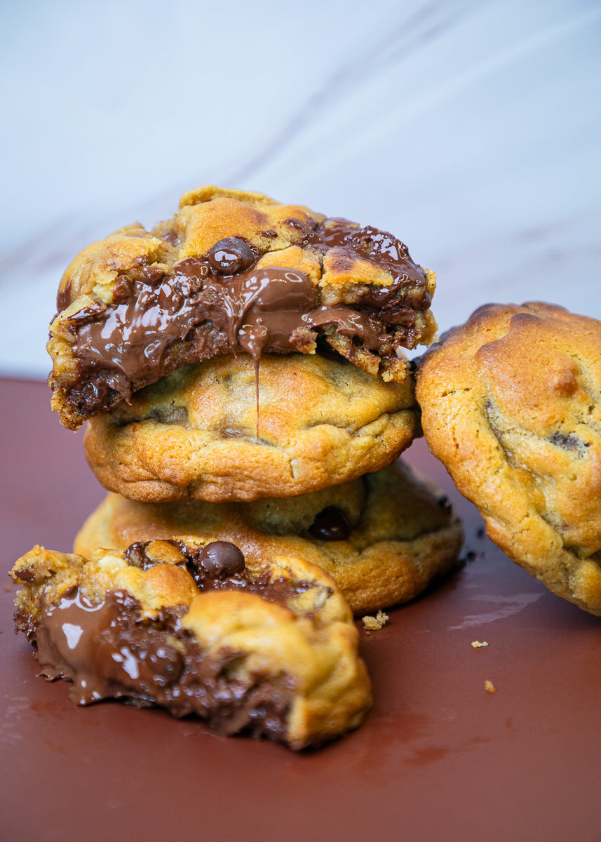 delicious nutella cookies on a table